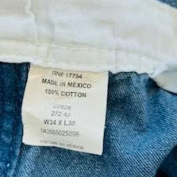 VTG KEY Bib Imperial Denim Jean Overall Men's Size 34 x 30 Blue - Picture 15 of 15